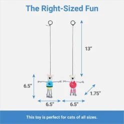 Frisco New Year, New Me Gym Bouncy Mice Plush Cat Toy With Catnip -Pawfect Care 288949 PT1. AC SS1800 V1640722601