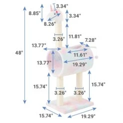 Frisco Animal Series Cat Tunnel With Scratching Post -Pawfect Care 289344 PT1. AC SS1800 V1631047303