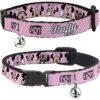 Buckle-Down Disney Minnie Mouse Expressions Polka Dot Personalized Breakaway Cat Collar With Bell -Pawfect Care 290278 MAIN. AC SS1800 V1619736455