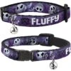 Buckle-Down Disney Nightmare Before Christmas Jack Expressions/Ghosts In Cemetery Personalized Breakaway Cat Collar With Bell -Pawfect Care 290282 MAIN. AC SS1800 V1619736451