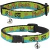 Buckle-Down Scooby Doo The Mystery Machine Paint Job Personalized Breakaway Cat Collar With Bell -Pawfect Care 290294 MAIN. AC SS1800 V1620670936