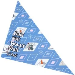 Disney Frozen's Olaf Diamond Pattern Personalized Dog & Cat Bandana -Pawfect Care 294289 PT4. AC SS1800 V1625158074