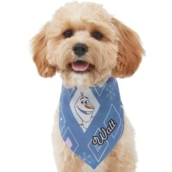 Disney Frozen's Olaf Diamond Pattern Personalized Dog & Cat Bandana -Pawfect Care 294289 PT6. AC SS1800 V1625155100