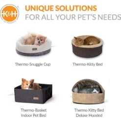 K&H Pet Products Thermo-Pet Cave Covered Cat Tunnel Bed -Pawfect Care 296532 PT6. AC SS1800 V1627945074