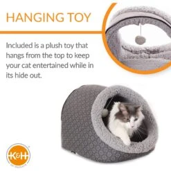 K&H Pet Products Thermo-Pet Cave Covered Indoor Heated Cat Bed & Tunnel 14 K&H Pet Products Thermo-Pet Cave Covered Indoor Heated Cat Bed & Tunnel -Pawfect Care 296535 PT3. AC SS1800 V1627946477