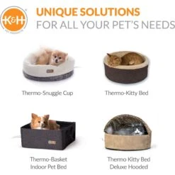 K&H Pet Products Thermo-Pet Cave Covered Indoor Heated Cat Bed & Tunnel 19 K&H Pet Products Thermo-Pet Cave Covered Indoor Heated Cat Bed & Tunnel -Pawfect Care 296535 PT8. AC SS1800 V1678738548