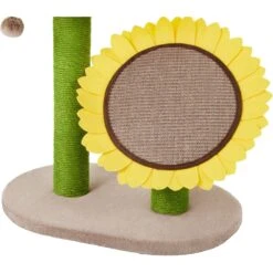 Frisco Sunflower Cat Scratching Post, Two Post With Lounger -Pawfect Care 296688 PT2. AC SS1800 V1632856031