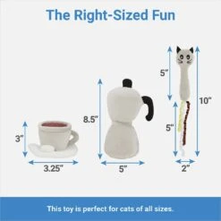 Frisco Brunch Coffee Set Plush Cat Toy With Catnip -Pawfect Care 297294 PT1. AC SS1800 V1643916402