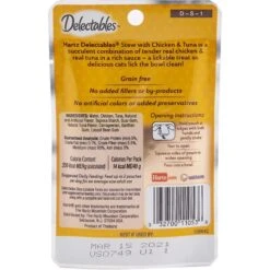 Hartz Delectables Stew Chicken & Tuna Lickable Cat Treat & Frisco Foldable Play Tri-Tunnel Cat Toy -Pawfect Care 298074 PT2. AC SS1800 V1621266442