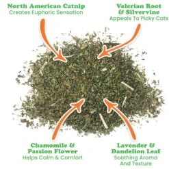 Meowijuana Catnip Pawty Mix, 60-g Jar & Meowijuana Refillable Get Buzzed Catnip Bee Cat Toy -Pawfect Care 298212 PT3. AC SS1800 V1621295547