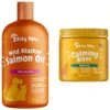 Zesty Paws Calming Bites Bacon Flavored Soft Chews Supplement For Cats & Zesty Paws Wild Alaskan Salmon Oil Liquid Skin & Coat Supplement For Dogs & Cats -Pawfect Care 298794 MAIN. AC SS1800 V1672757070