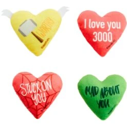 Marvel 's Valentine Candy Heart Heroes Plush Cat Toy With Catnip, 4 Count -Pawfect Care 299015 PT2. AC SS1800 V1639418706