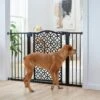 Frisco Metal Geometric Pattern Extra Wide Auto-close Dog Gate -Pawfect Care 299512 MAIN. AC SS1800 V1627305457