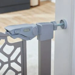 Frisco Metal Geometric Pattern Extra Tall Auto-close Dog Gate -Pawfect Care 299514 PT5. AC SS1800 V1627306936