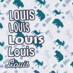 Frisco Buffalo Plaid Winter Animals Personalized Dog & Cat Bandana -Pawfect Care 301365 PT4. AC SS1800 V1627655260