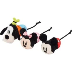 Disney Mickey & Friends Plush Mice Cat Toy With Catnip, 3 Count & Disney Mickey Mouse Plush Kicker Cat Toy With Catnip -Pawfect Care 302344 PT1. AC SS1800 V1623035558