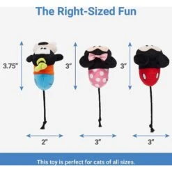 Disney Mickey & Friends Plush Mice Cat Toy With Catnip, 3 Count & Disney Mickey Mouse Plush Kicker Cat Toy With Catnip -Pawfect Care 302344 PT2. AC SS1800 V1623035244