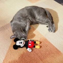 Disney Mickey & Friends Plush Mice Cat Toy With Catnip, 3 Count & Disney Mickey Mouse Plush Kicker Cat Toy With Catnip -Pawfect Care 302344 PT6. AC SS1800 V1623057746