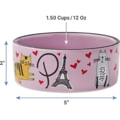 Frisco Paris Non-skid Ceramic Cat Dish & Frisco Paris Non-skid Ceramic Cat Dish -Pawfect Care 302490 PT7. AC SS1800 V1623054762