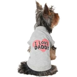 Frisco I Love Daddy Dog & Cat T-Shirt, Gray & Frisco I Love Mommy Dog & Cat T-Shirt -Pawfect Care 302760 PT1. AC SS1800 V1623054740