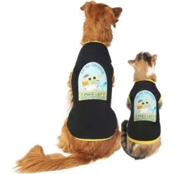 STAR WARS THE MANDALORIAN GROGU "Cutest Bounty" Reversible Dog & Cat Bandana & STAR WARS THE MANDALORIAN GROGU "Left Unsupervised" Dog & Cat T-Shirt -Pawfect Care 303014 PT3. AC SS1800 V1632364585