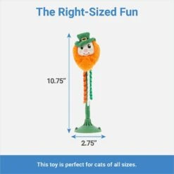 Frisco St. Patrick's Leprechaun Suction Cup Teaser Cat Toy With Catnip -Pawfect Care 303110 PT1. AC SS1800 V1643213528