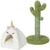 Frisco Novelty Unicorn Covered Cat & Dog Bed & Frisco Cactus Cat Scratching Post -Pawfect Care 303496 MAIN. AC SS1800 V1623051464