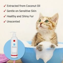 PetO'Cera Body Wash Sensitive Frangrance Free Dog & Cat Shampoo, 10.14 -oz Bottle -Pawfect Care 304909 PT3. AC SS1800 V1626386182