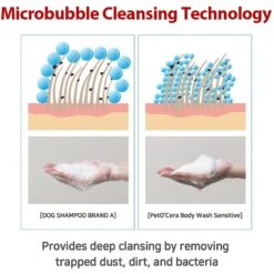 PetO'Cera Body Wash Sensitive Frangrance Free Dog & Cat Shampoo, 10.14 -oz Bottle -Pawfect Care 304909 PT4. AC SS1800 V1626393705