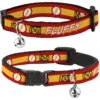 Buckle-Down DC Comics Flash Logo/Stripe Personalized Breakaway Cat Collar With Bell -Pawfect Care 306373 MAIN. AC SS1800 V1625250769