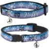 Buckle-Down Disney Frozen II Snowflakes Personalized Breakaway Cat Collar With Bell -Pawfect Care 306383 MAIN. AC SS1800 V1625249287