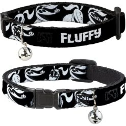 Buckle-Down Disney Nightmare Before Christmas Zero Expressions Personalized Breakaway Cat Collar With Bell