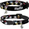Buckle-Down Disney The Sensational Six Smiling Faces Personalized Breakaway Cat Collar With Bell -Pawfect Care 306402 MAIN. AC SS1800 V1625253220