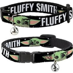 Buckle-Down Star Wars The Child Chibi Face Personalized Breakaway Cat Collar With Bell