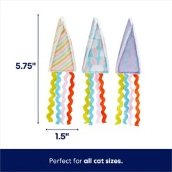 Frisco Spring Party Hat Kickers Cat Toy With Catnip -Pawfect Care 306960 PT1. AC SS1800 V1700243716