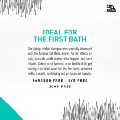 Cat Space Catnip Herbal Cat Shampoo, 10-oz Bottle -Pawfect Care 307884 PT3. AC SS1800 V1624663054