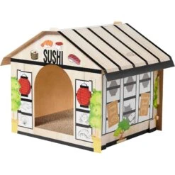 Frisco Sushi Shop Cardboard Cat House
