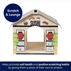 Frisco Sushi Shop Cardboard Cat House -Pawfect Care 308827 PT2. AC SS1800 V1678125453