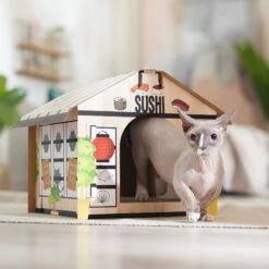 Frisco Sushi Shop Cardboard Cat House -Pawfect Care 308827 PT3. AC SS1800 V1676566490