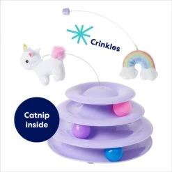 Frisco Unicorn & Rainbow Cat Tracks Cat Toy With Catnip -Pawfect Care 308891 PT2. AC SS1800 V1695760987