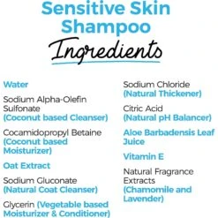 Shed Defender Sensitive Skin Oatmeal & Aloe Dog & Cat Shampoo, 16-oz Bottle -Pawfect Care 310181 PT4. AC SS1800 V1624915353