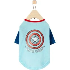 Marvel 's Captain America "Hero Vibes" Dog & Cat T-shirt -Pawfect Care 311925 PT4. AC SS1800 V1643326916