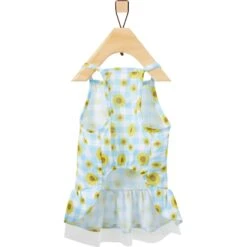 Frisco Sunflower Gingham Dog & Cat Dress -Pawfect Care 312120 PT4. AC SS1800 V1644424205