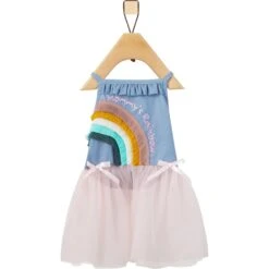 Frisco Rainbow Denim Dog & Cat Dress -Pawfect Care 312144 PT3. AC SS1800 V1644526358