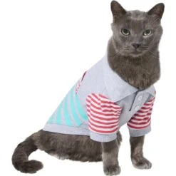 Frisco Striped Polo Dog & Cat Shirt -Pawfect Care 312208 PT2. AC SS1800 V1644880382