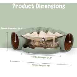 Coziwow By Jaxpety Collapsible Cat Tunnel Bed -Pawfect Care 313503 PT5. AC SS1800 V1663608804