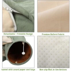 Coziwow By Jaxpety Collapsible Cat Tunnel Bed -Pawfect Care 313503 PT6. AC SS1800 V1663608557