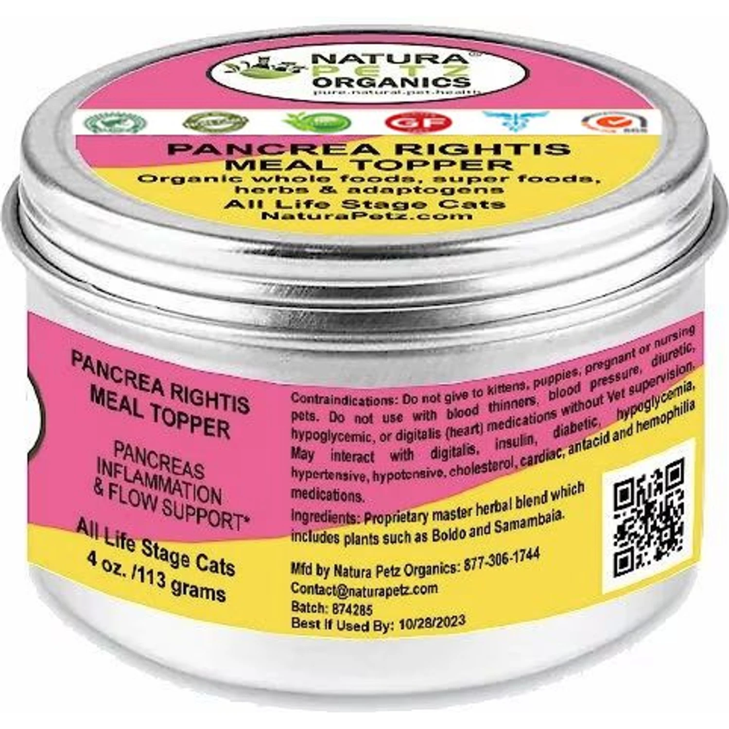 Natura Petz Organics PANCREA RIGHTIS MAX MEAL TOPPER* Pancreas Inflammation & Flow Support* Cat Supplement 6 Natura Petz Organics PANCREA RIGHTIS MAX MEAL TOPPER* Pancreas Inflammation & Flow Support* Cat Supplement - Image 4