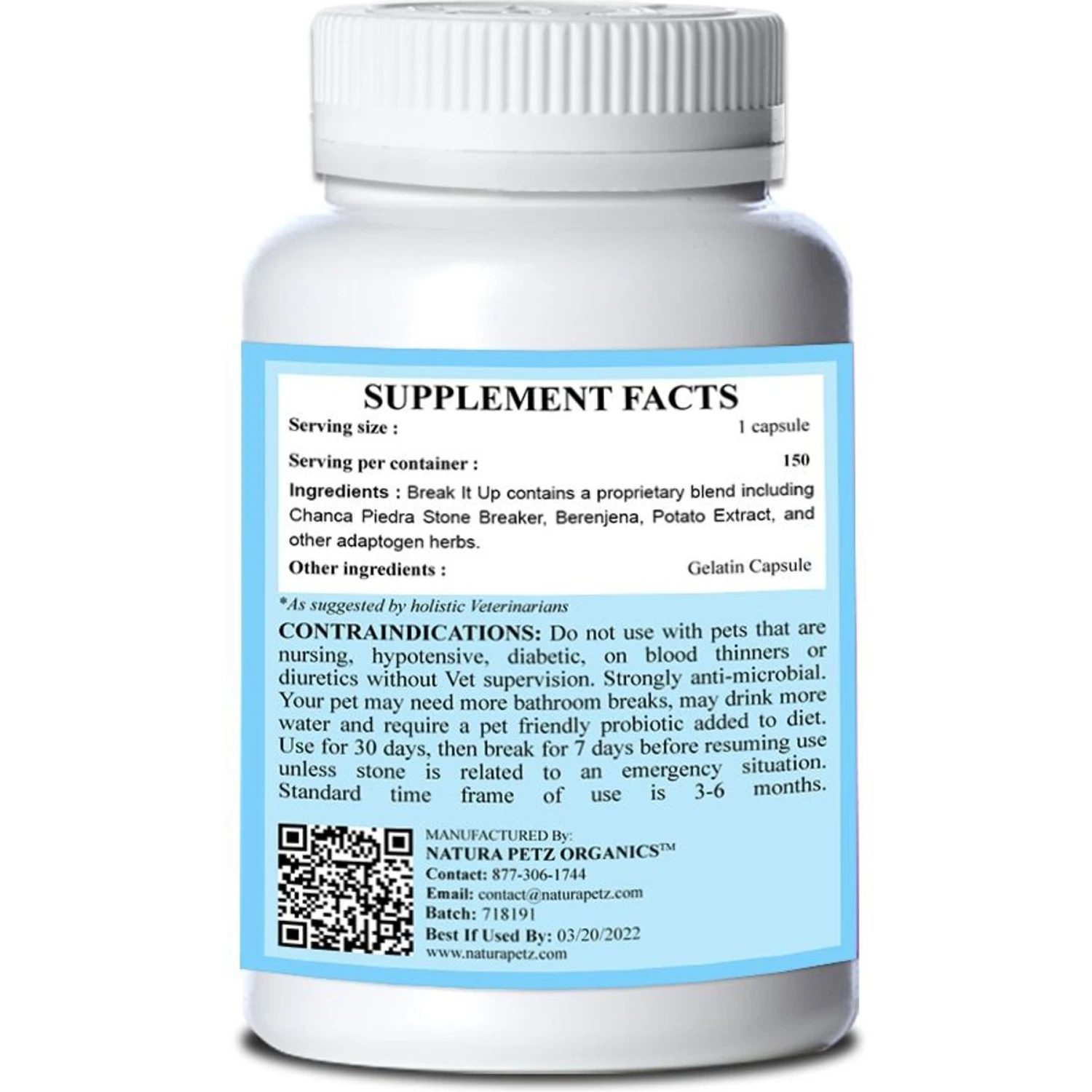 Natura Petz Organics Break It Up! Herbal Medicine For Stone Breaking For Cats 5 Natura Petz Organics Break It Up! Herbal Medicine For Stone Breaking For Cats - Image 3