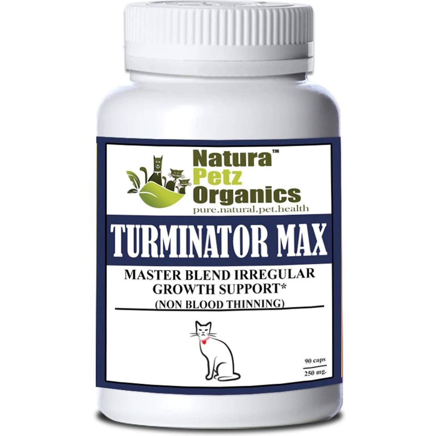 Natura Petz Organics TURMINATOR MAX*- Master Blend Irregular Growth Support* Cat Supplement 3 Natura Petz Organics TURMINATOR MAX*- Master Blend Irregular Growth Support* Cat Supplement